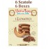 Dolci Impronte - I Lunatici - Pack of 6 Biscuit Boxes - With Carob Flour - 250 gr