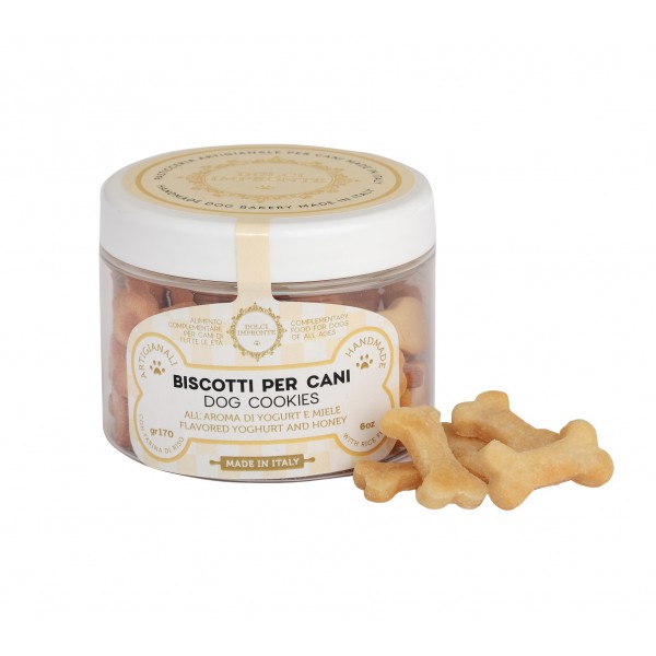 Dolci Impronte® - Biscuits with Rice Flour - Flavored Yogurt and Honey - Jar 170 gr