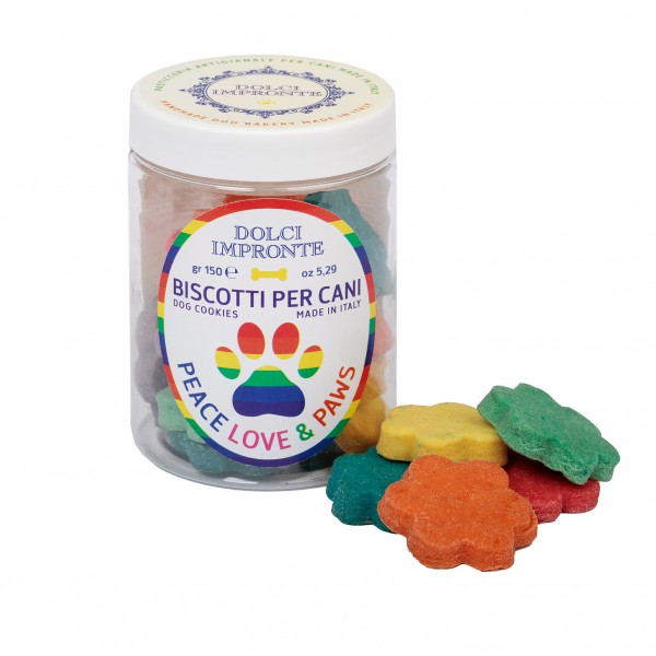 Dolci Impronte Peace Love Paws - The Rainbow Cookies! 150gr