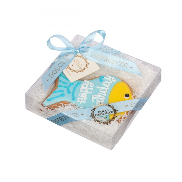 Dolci Impronte -  Blue Fish - Torta per Gatto- Aroma Salmone - 73 gr