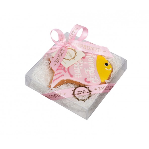 Dolci Impronte® - Pink Fish - Torta per Gatto- Aroma Salmone - 73 gr