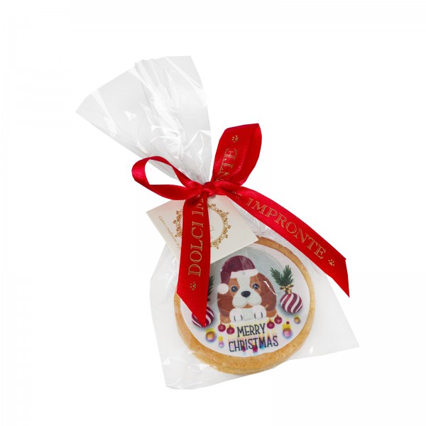 Dolci Impronte Sacchetto Biscotto Merry Christmas 46g - Var 2