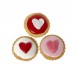 Dolci Impronte Vassoio Biscotti  -15 Cupcakes decorati con cuore