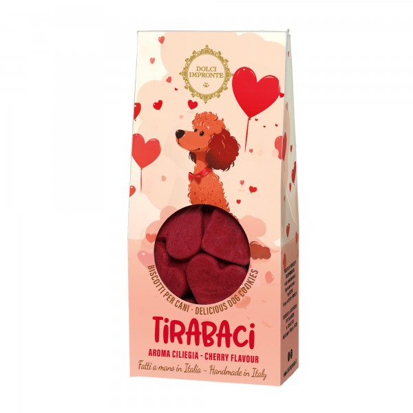 Dolci Impronte -  Tirabaci - Biscotti gr 80 - aroma ciliegia
