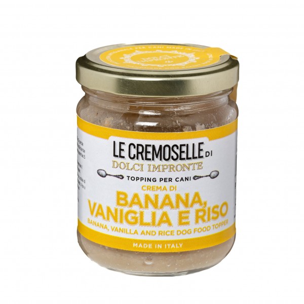 Dolci Impronte - Le Cremoselle Natural Topping Banana Rice Vanilla 125gr