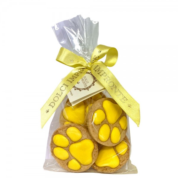 Dolci Impronte - Yellow Paws - Giallo  - Sacchetto Alimentare 5 pz 100gr