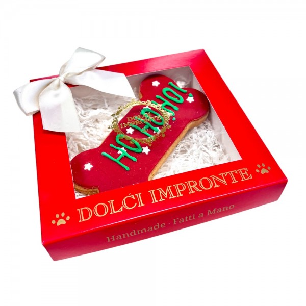 Dolci Impronte   Scatola Natale Osso Rosso Ho Ho Bone 90g