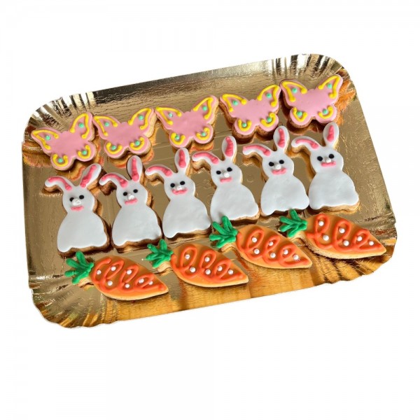 Dolci Impronte |Easter Tray Bunny Carrot Butterfly 261g