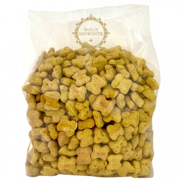 Dolci Impronte - RELAXING Biscotti Erbe Officinali -fiori di camomilla e banana - Peso 1.2kg