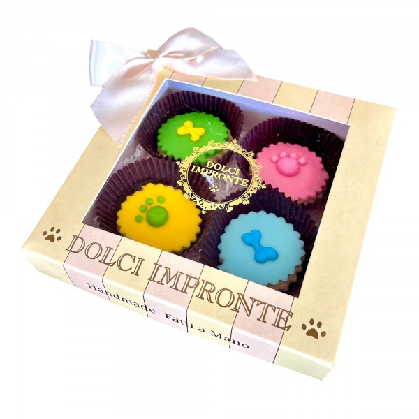 Dolci Impronte | Pack of 2 Pieces – Cupcakes in Gift Box – 80 g