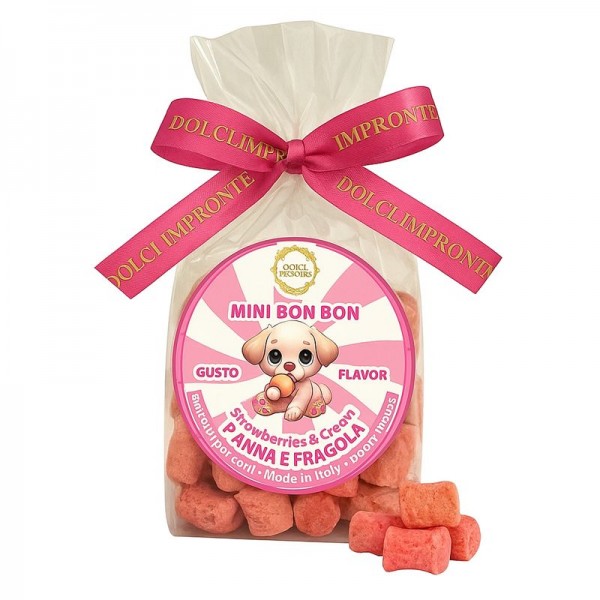 Dolci Impronte | Mini Bonbon Flavour Cream and Strawberry 180 g