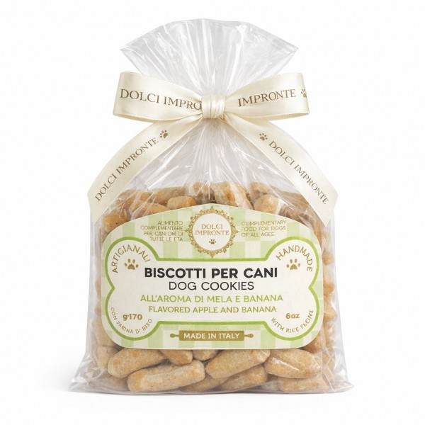 Dolci Impronte | Rice Flour Biscuits Apple and Banana Flavour 170 g