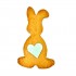 Dolci Impronte | Easter Bunny with Blue Heart 42g