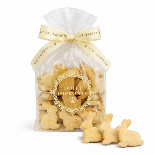 Dolci Impronte | Il Bianconiglio Biscotti aroma mela 180g