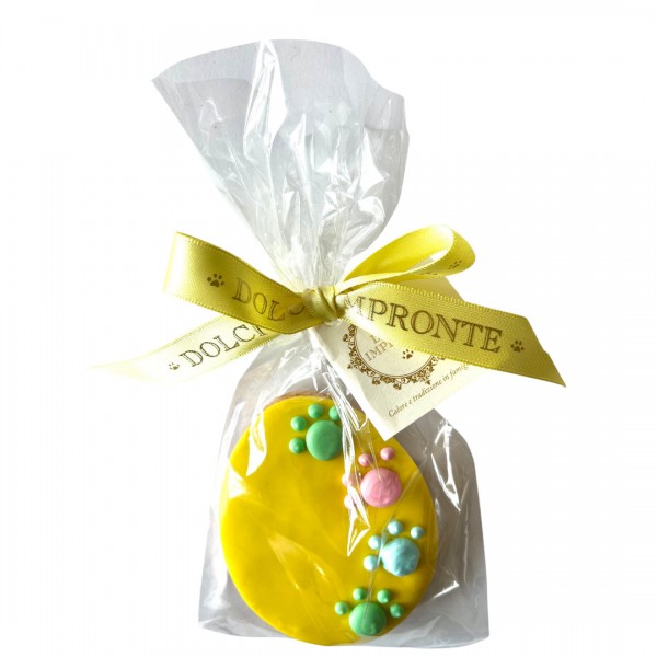 Dolci Impronte | Easter Yellow Egg with Paw Prints 55g