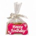 Dolci Impronte - Birthday Bone Fuchsia- 85g – Handmade Shortcrust Biscuit