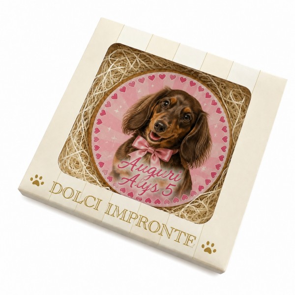 Dolci Impronte | Birthday Portrait Personalizzato "Lei"100gr