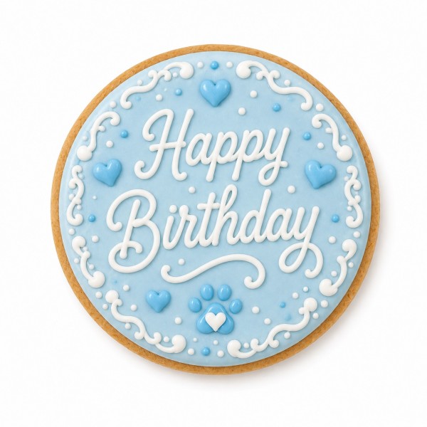 Dolci Impronte |  Birthday Round Cake Azzurra 100 gr