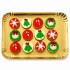 Dolci Impronte| Vassoio 12 Cupcake Soggetti Natale 230g  S18