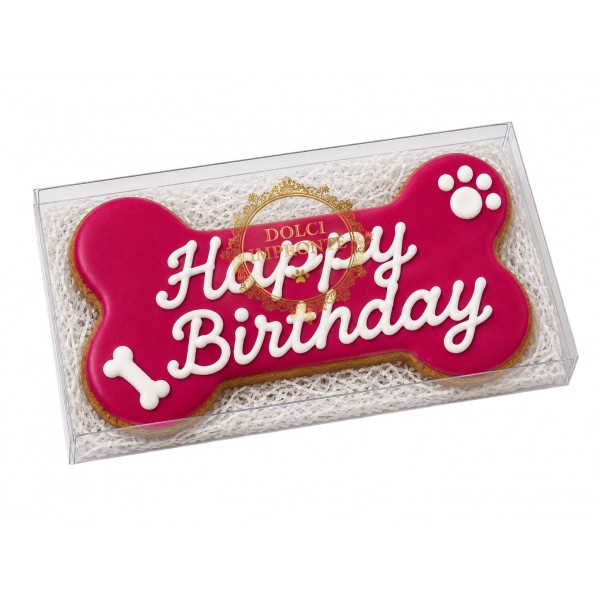 Dolci Impronte | Birthday Bone Fucsia - 85gr  3 Confezioni  (S9)