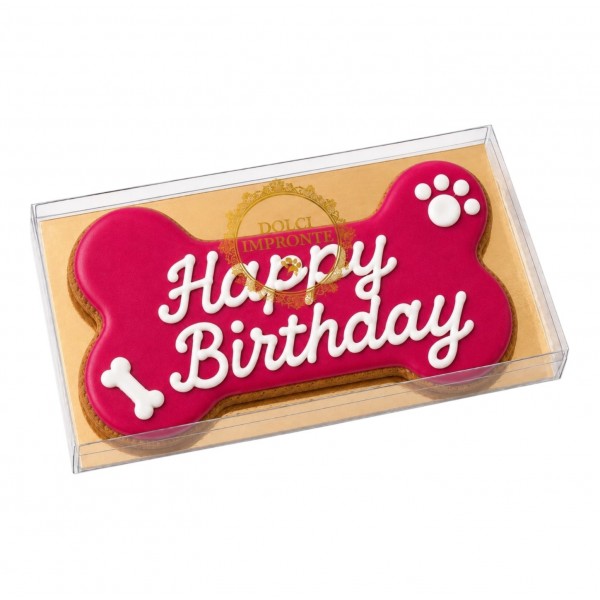 Dolci Impronte | Birthday Bone Fucsia - 85gr  3 Confezioni  (S9)