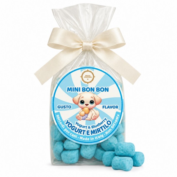 Dolci Impronte | Mini Bonbon Aroma Yogurt e Mirtillo 170g