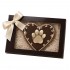 Dolci Impronte | Wengé Gift Box Decorated Heart 95 g