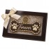 Dolci Impronte | Wengé Gift Box with Decorated Forever Bone 70 g