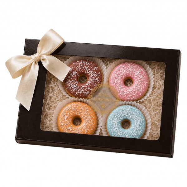 Dolci Impronte | Wengé Gift Box 4 Donuts 55 g