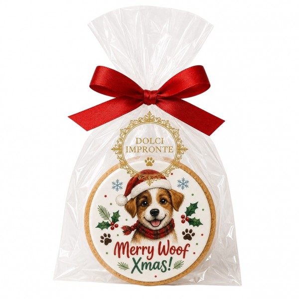 Dolci Impronte | MERRY WOOF Christmas Biscuit with Edible Wafer 42 g