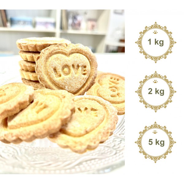 Dolci Impronte® - Love Cookies - Bag of 1Kg, 2Kg, 5kg
