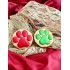 Dolci Impronte® Xmas - 2 Cookies - Paws Red &Green - 20+20 gr